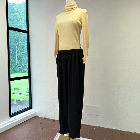 MAT Fashion (made in Greece) Black Relaxed Fit Harem-Style Trousers Size Medium - Picture 13 of 13